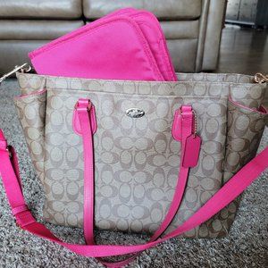 Coach Diaper Bag with Changing Pad